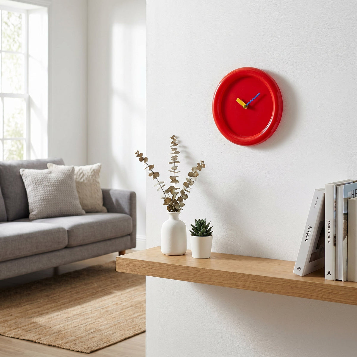 Minimalist Round Wall Clock with Contemporary Style