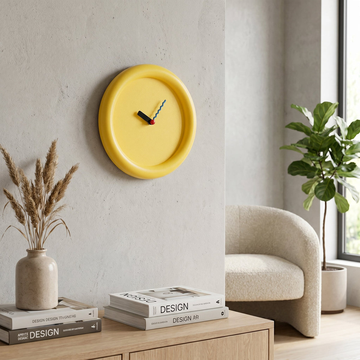 Minimalist Round Wall Clock with Contemporary Style