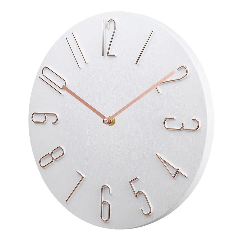 Silent Round Clock for Home and Office Decoration