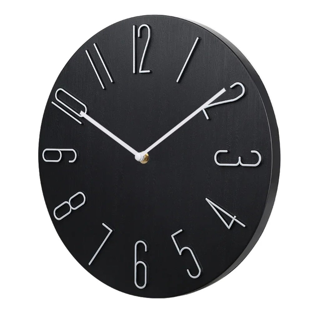 Silent Round Clock for Home and Office Decoration