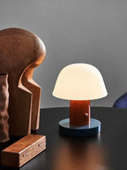 Contemporary LED Desk Lamp with Rechargeable Mushroom Design