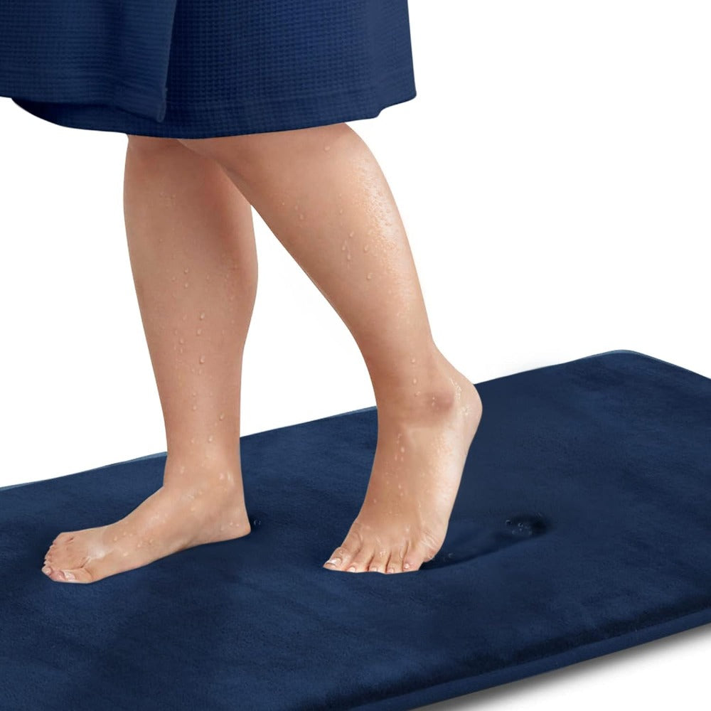Soft Memory Foam Bath Mat for Comfortable Step