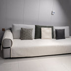 Textured Wave Sofa Slipcover with Non-Slip Design and Contrast Edging