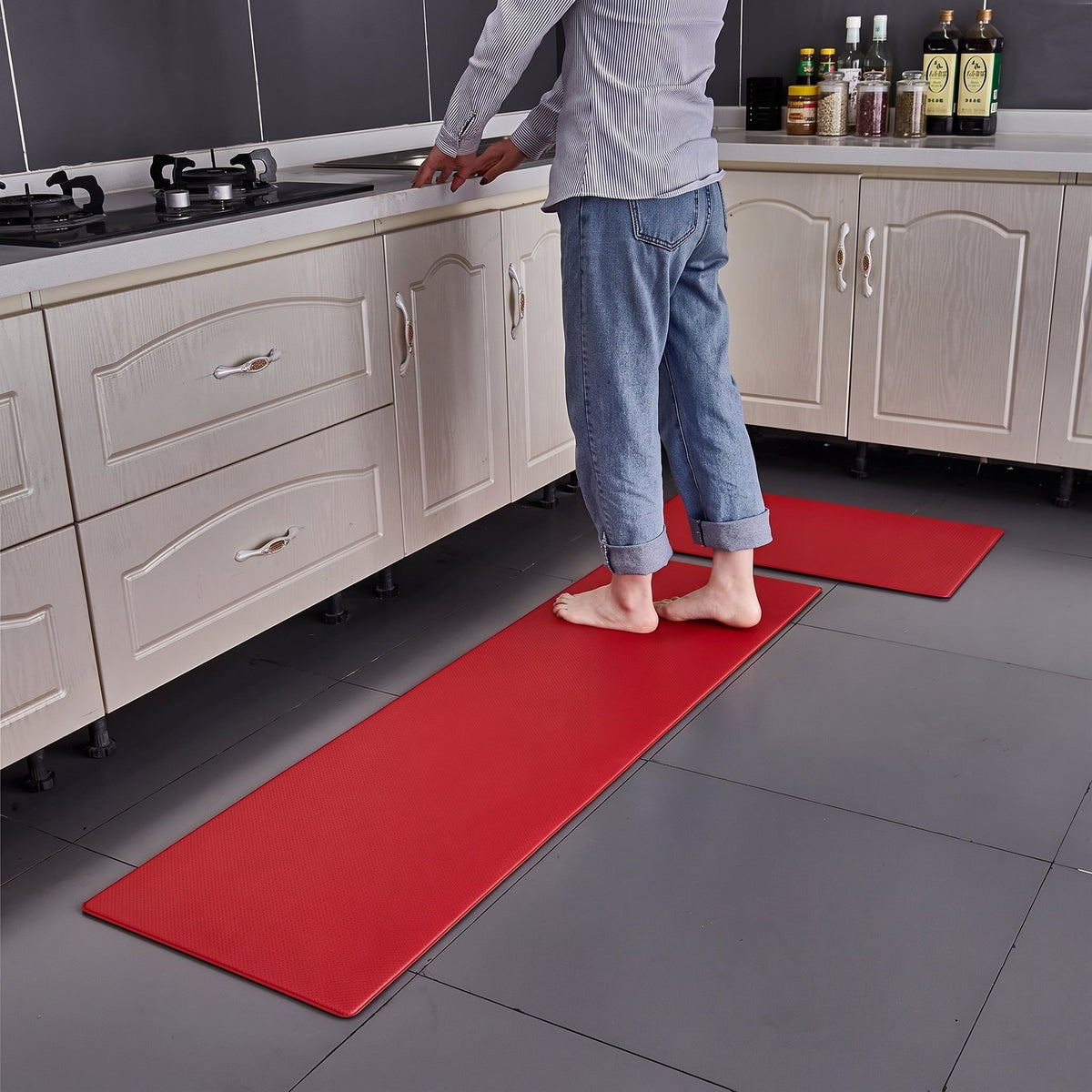 Waterproof Kitchen Floor Mat with Non-slip Padding