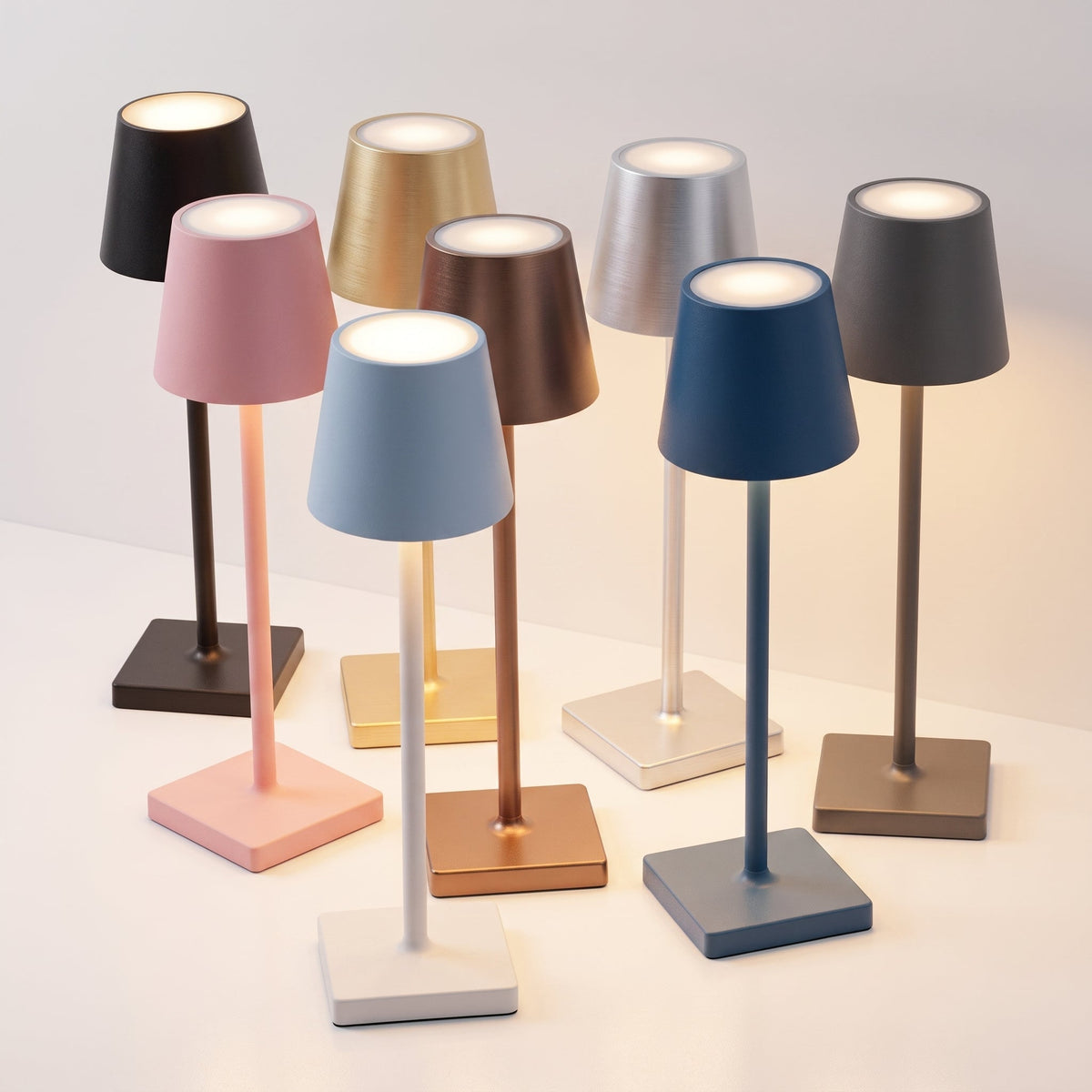 Conical Shade Bedside Lamp – Nordic Slim Design