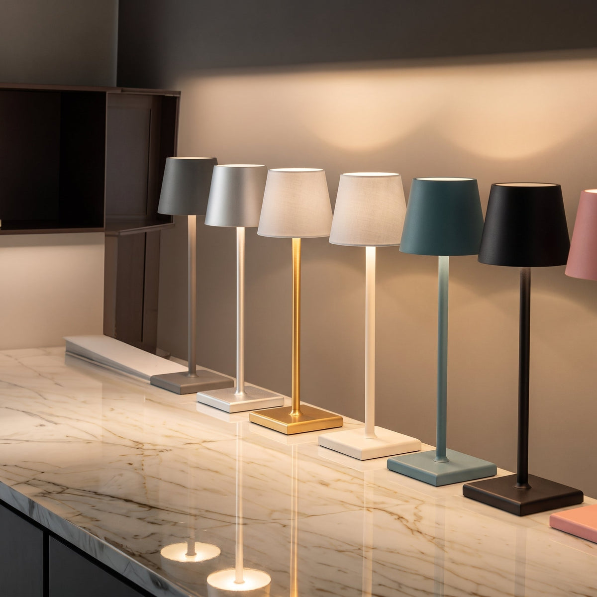 Conical Shade Bedside Lamp – Nordic Slim Design