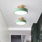 Contemporary LED Ceiling Fixture - Semi-Flush Mount Lighting