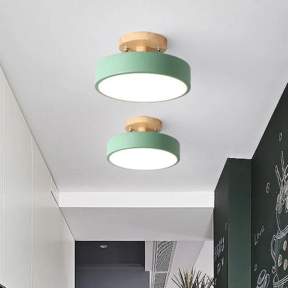 Contemporary LED Ceiling Fixture - Semi-Flush Mount Lighting