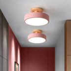 Contemporary LED Ceiling Fixture - Semi-Flush Mount Lighting