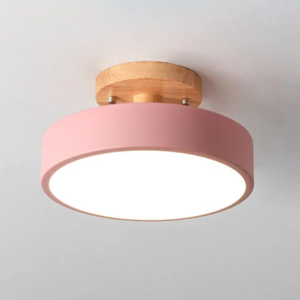 Contemporary LED Ceiling Fixture - Semi-Flush Mount Lighting