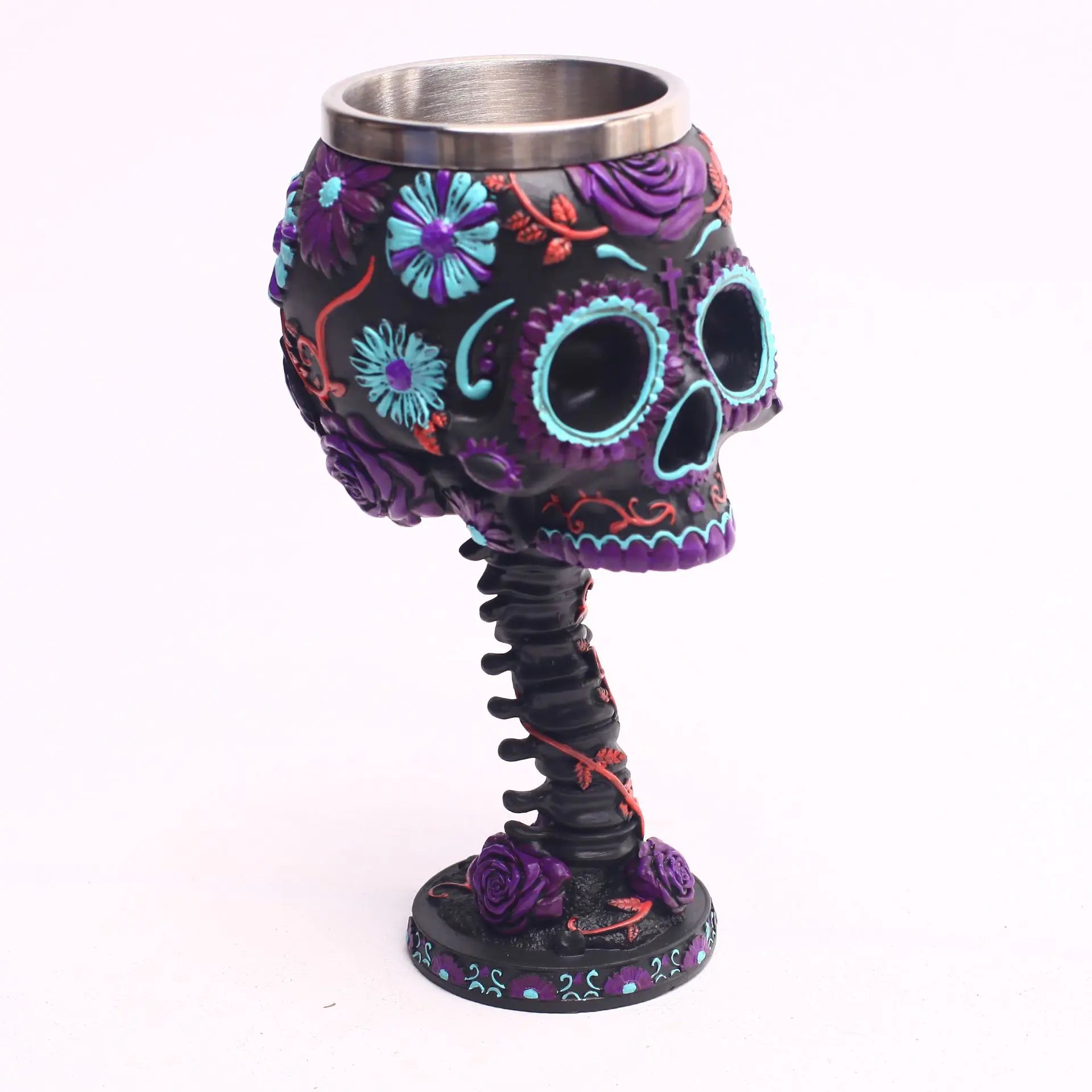 Gothic Skull Stainless Steel Wine Goblet