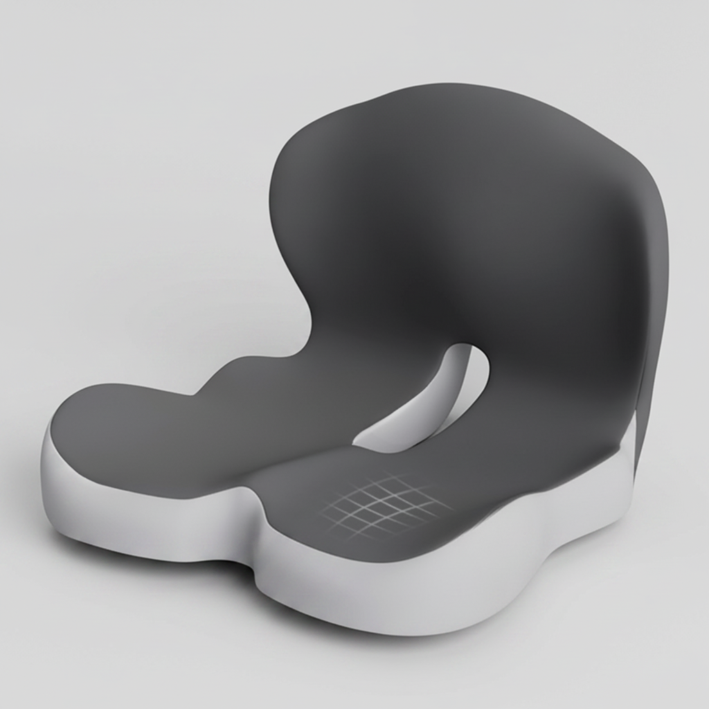 Memory Foam Seat Cushion for Office Chairs - Comfortable Posture Support