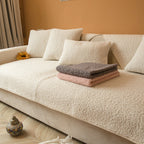 Teddy Sherpa Couch Protector – Soft and Cozy Cover