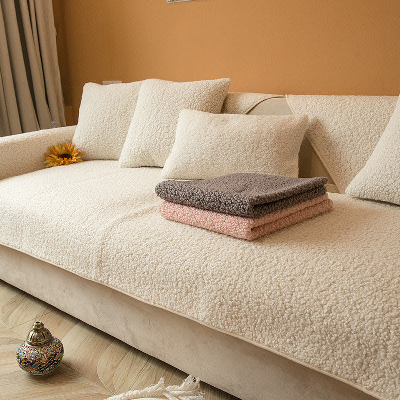 Teddy Sherpa Couch Protector – Soft and Cozy Cover