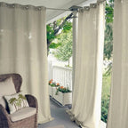 Terrace and Balcony Outdoor Curtain with Hanging Loops