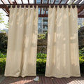 Terrace and Balcony Outdoor Curtain with Hanging Loops