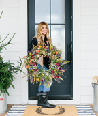 Vibrant Floral Wreath for Spring – Brighten Your Entryway Decor