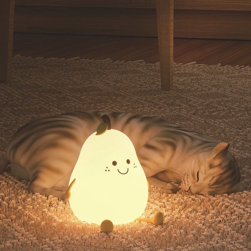 Soft Adjustable Glow Pear-Shaped Night Light