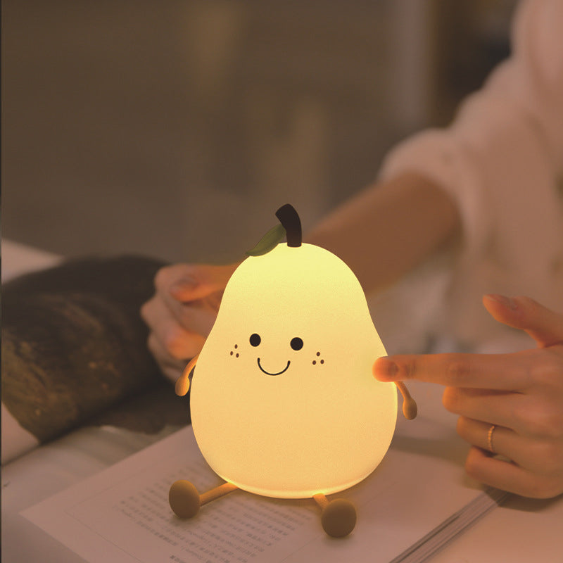 Soft Adjustable Glow Pear-Shaped Night Light