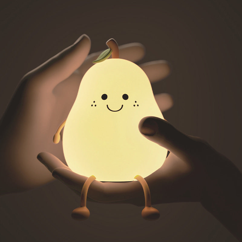 Soft Adjustable Glow Pear-Shaped Night Light