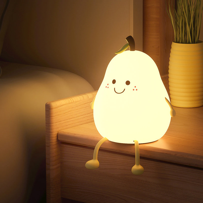 Soft Adjustable Glow Pear-Shaped Night Light
