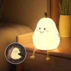 Soft Adjustable Glow Pear-Shaped Night Light