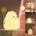 Soft Adjustable Glow Pear-Shaped Night Light