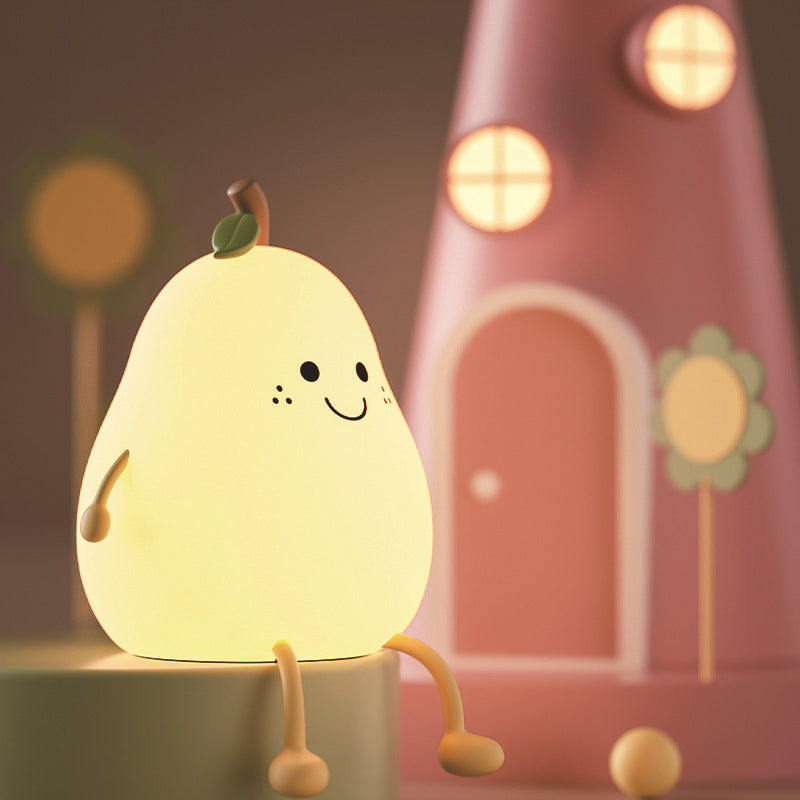 Soft Adjustable Glow Pear-Shaped Night Light