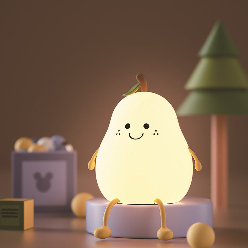 Soft Adjustable Glow Pear-Shaped Night Light