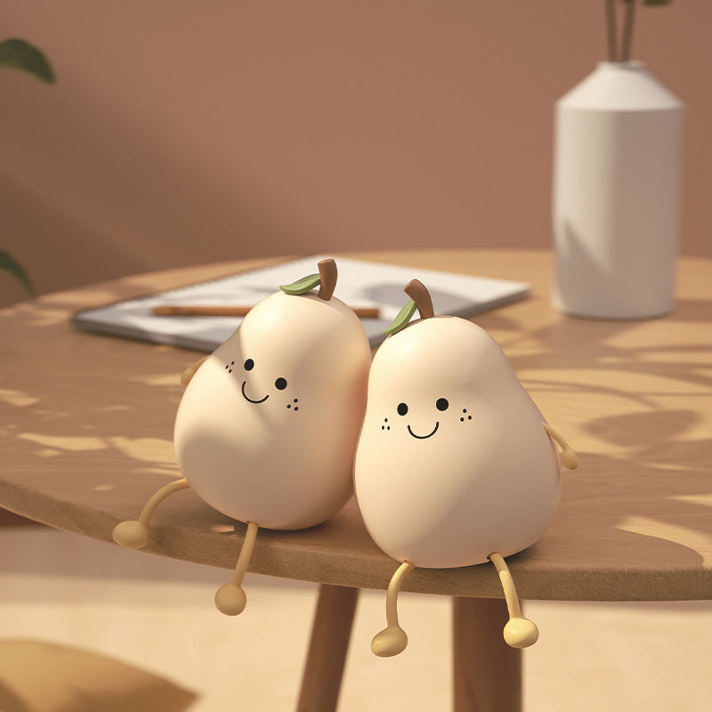 Soft Adjustable Glow Pear-Shaped Night Light
