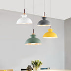 Scandinavian Style Metal Dome Pendant Light for Modern Spaces