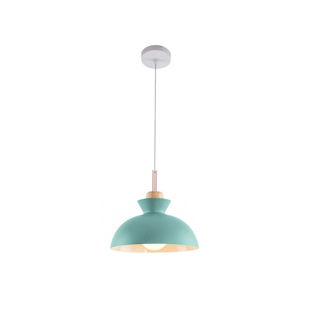 Scandinavian Style Metal Dome Pendant Light for Modern Spaces