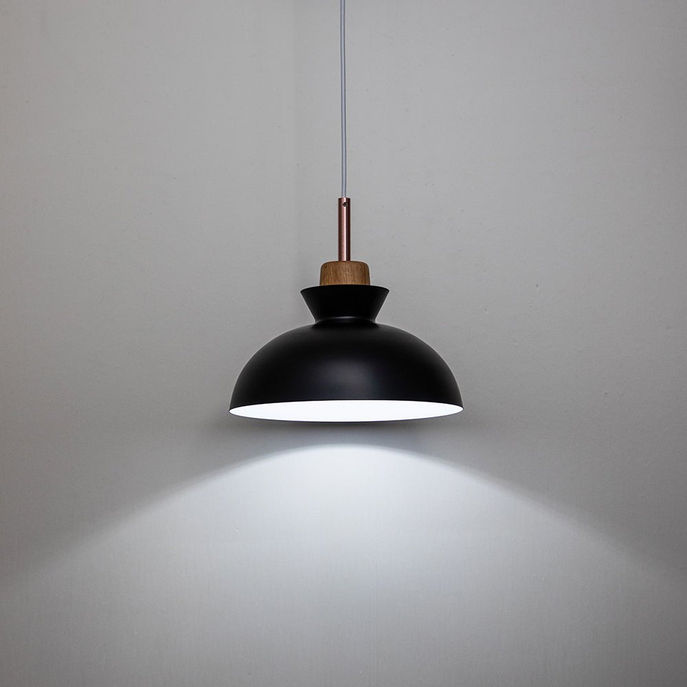 Scandinavian Style Metal Dome Pendant Light for Modern Spaces