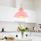 Scandinavian Style Metal Dome Pendant Light for Modern Spaces