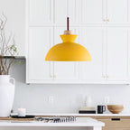 Scandinavian Style Metal Dome Pendant Light for Modern Spaces