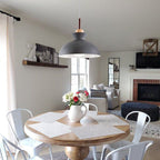 Scandinavian Style Metal Dome Pendant Light for Modern Spaces