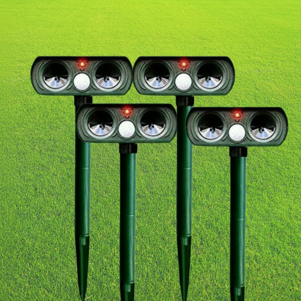 Outdoor Animal Deterrent Light – Solar-Powered Pest Repeller