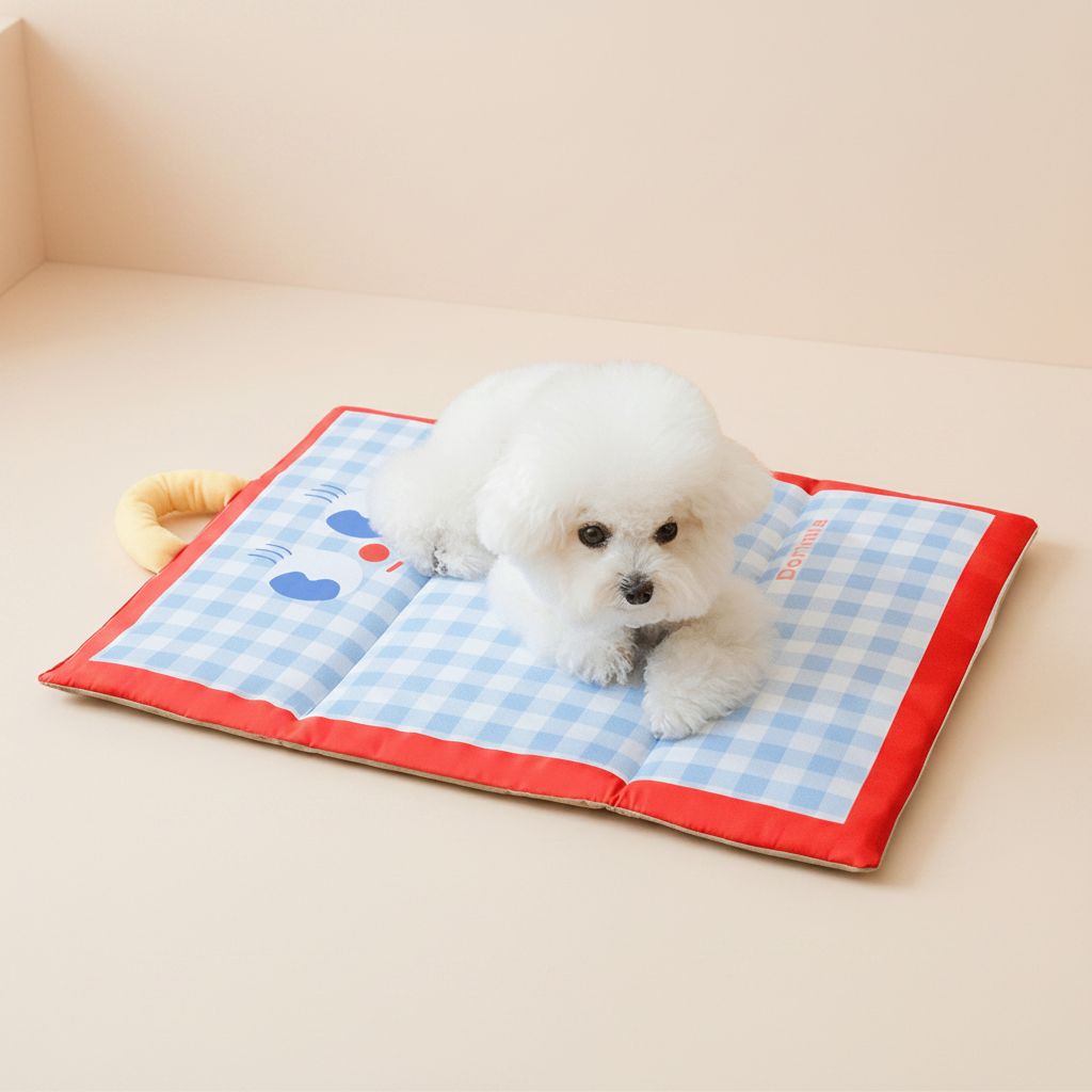 Foldable Portable Cooling Mat for Cats and Dogs – Breathable Design