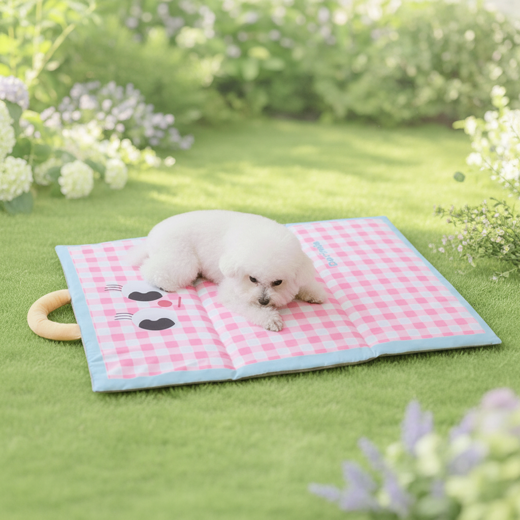 Foldable Portable Cooling Mat for Cats and Dogs – Breathable Design