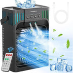 Compact Desktop Air Conditioner with Remote Control for Portability