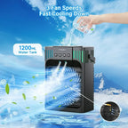 Compact Desktop Air Conditioner with Remote Control for Portability