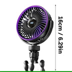 Adjustable Foldable Clip-On Fan with Battery Operation