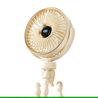 Adjustable Foldable Clip-On Fan with Battery Operation