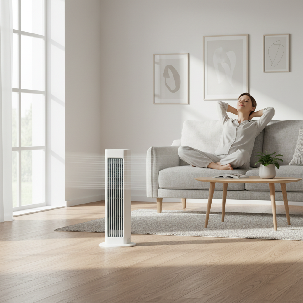 Oscillating Tower Fan - Portable Cooling Device