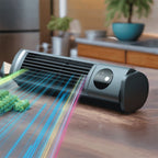 Oscillating Cooling Fan with LED Display – Portable Tower Design