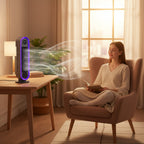 Adjustable Bladeless Oscillating Fan – Quiet Portable Tower Design
