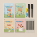 Math Workbook for Drawing Numbers and Alphabet Practice