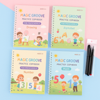 Math Workbook for Drawing Numbers and Alphabet Practice