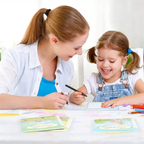 Math Workbook for Drawing Numbers and Alphabet Practice