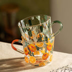 Measurement Scale Drinking Glass with Printed Design